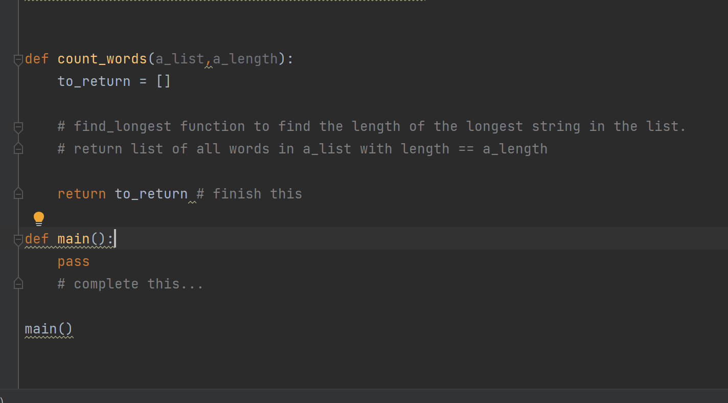 Solved starting code Count how many words in a list have | Chegg.com