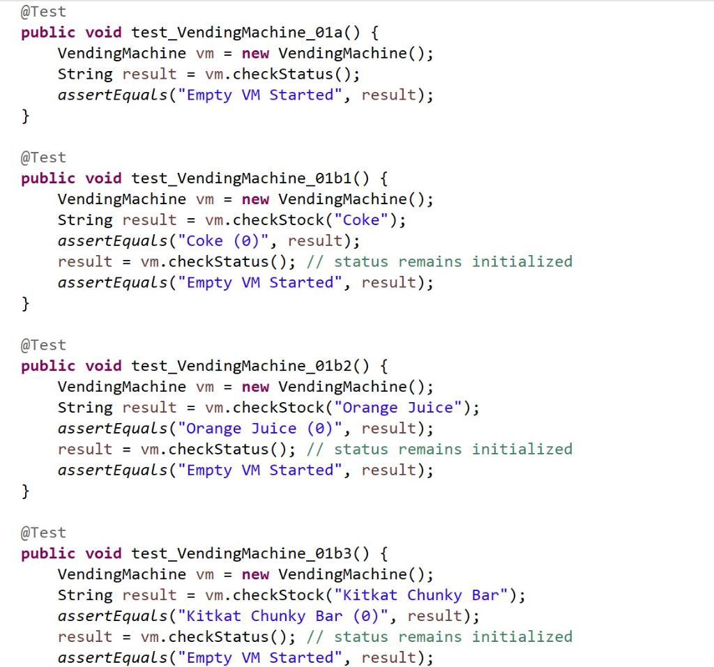 Solved 2.3 The Vending Machine Problem You are required to | Chegg.com