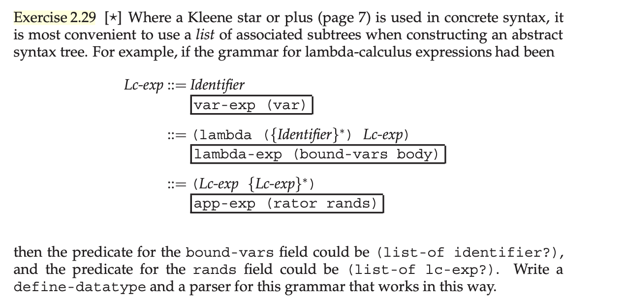 Solved Exercise 2.29 [*] Where a Kleene star or plus (page | Chegg.com