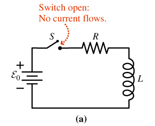 Solved In a series RL circuit like the figure, ε0 = 42 V , R | Chegg.com