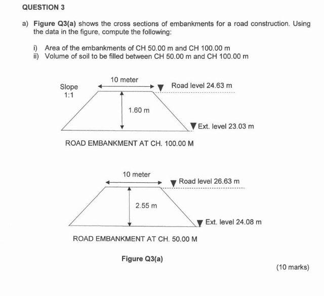 Solved QUESTION 3 A) Figure Q3(a) Shows The Cross Sections | Chegg.com