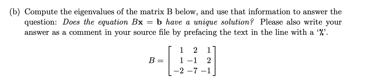 Solved [4 points.] Eigenvalues and Eigenvectors. Write a | Chegg.com