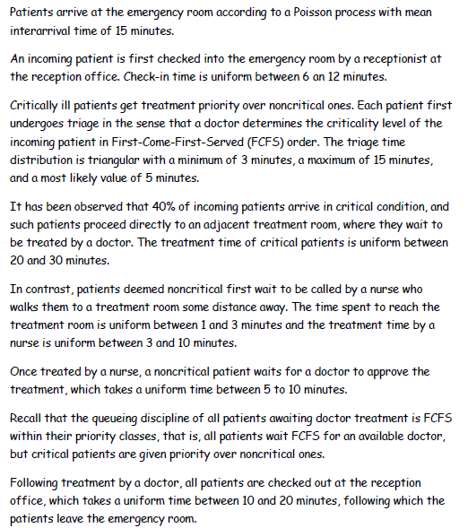 Arena Hospital Simulation Model and Report – Simulation Helpdesk