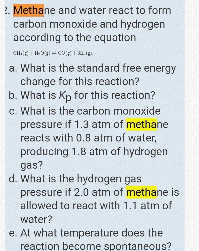 Solved Standard Free Energies Of Formation Of Typical | Chegg.com