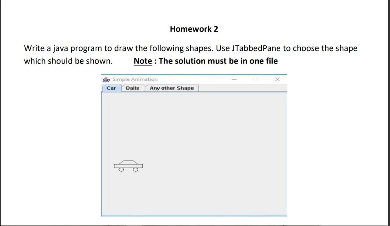 Homework 2 Write a java program to draw the following | Chegg.com