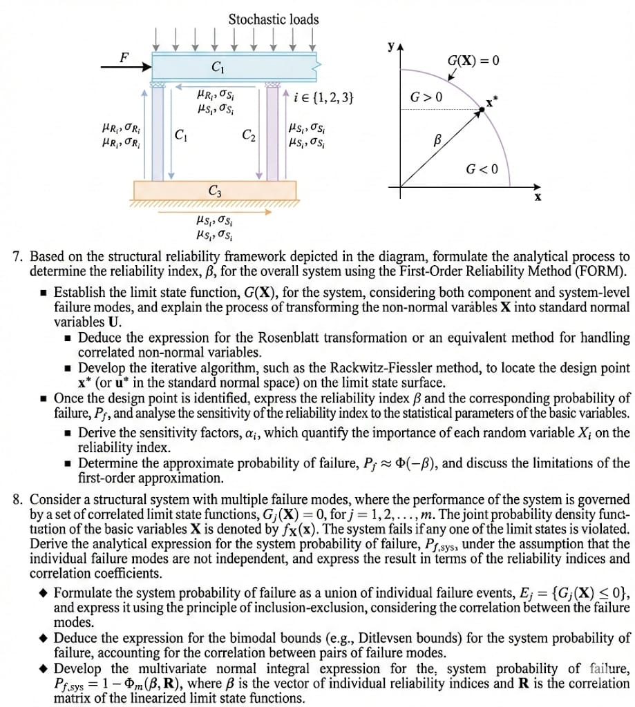 Solved Based on the structural reliability framework | Chegg.com