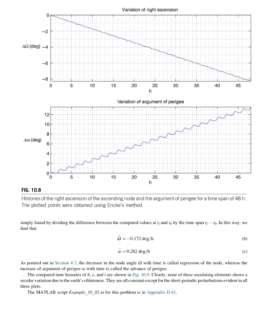 For the orbit of Example 10.2, use Cowell's method to | Chegg.com