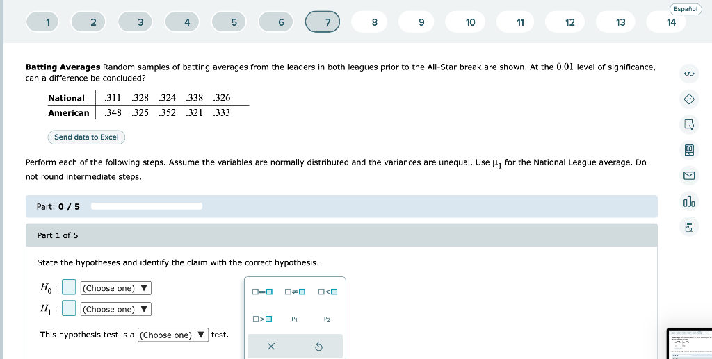 Solved Batting Averages Random samples of batting averages | Chegg.com