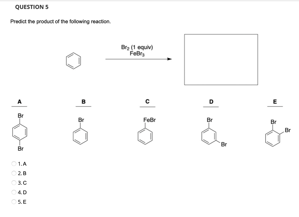 Solved Predict the product of the following reaction. A B C | Chegg.com