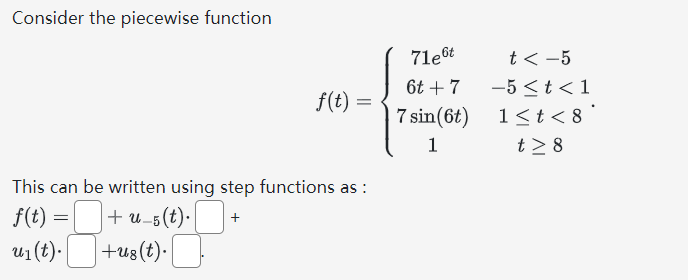 Solved Consider the piecewise function | Chegg.com