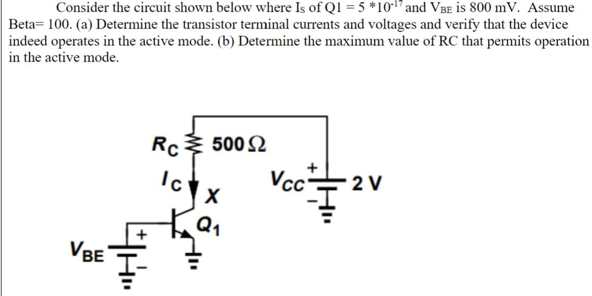 Solved Consider the circuit shown below where Is of | Chegg.com