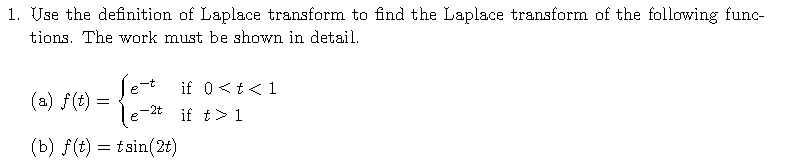 7.2 definition of the laplace transform