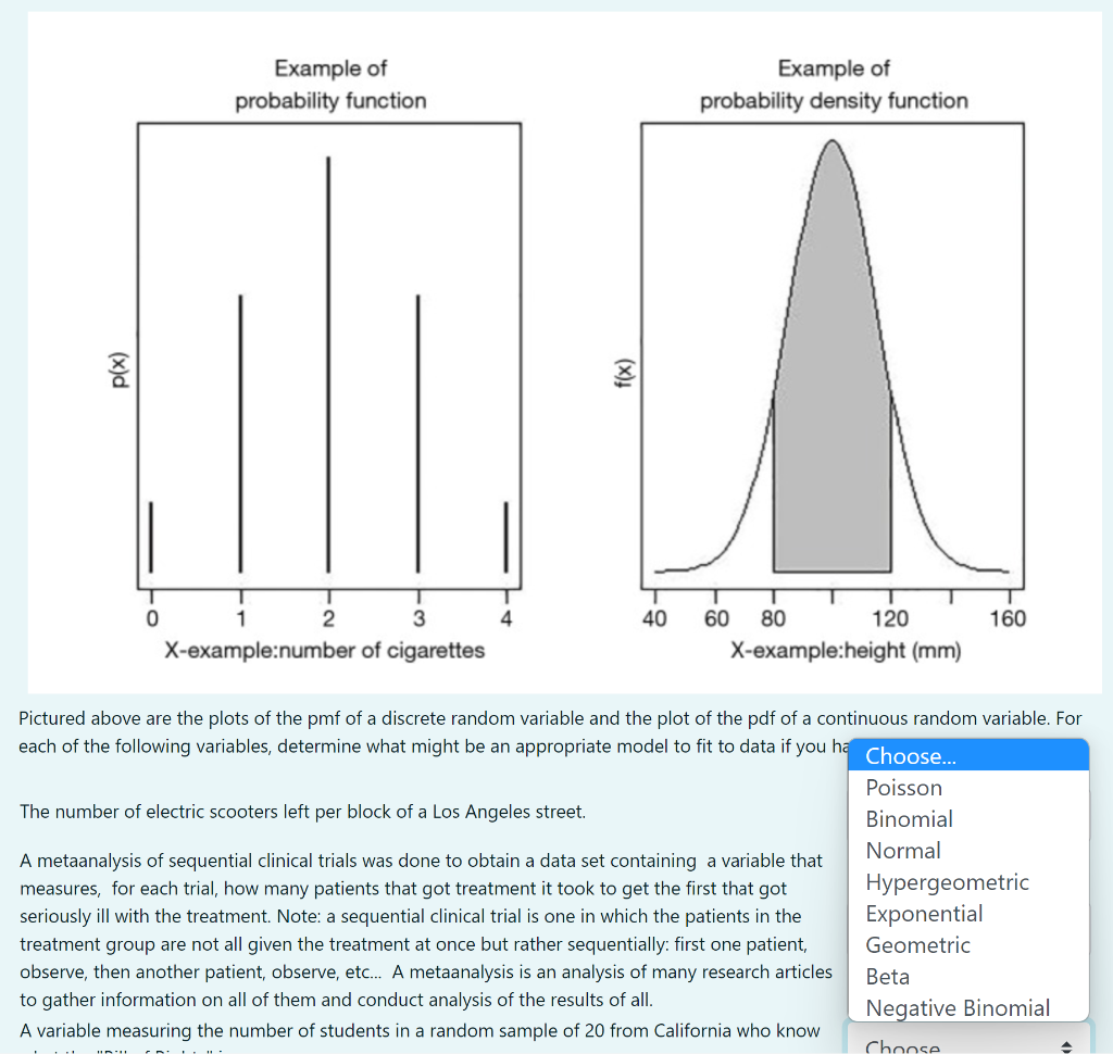 Solved Example of probability function Example of | Chegg.com