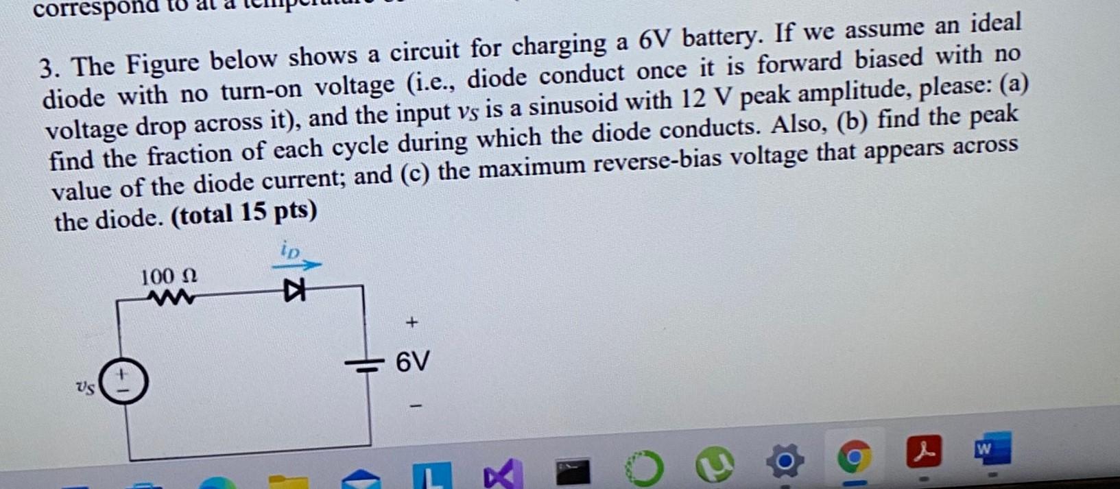 Solved Correspond 3. The Figure Below Shows A Circuit For | Chegg.com