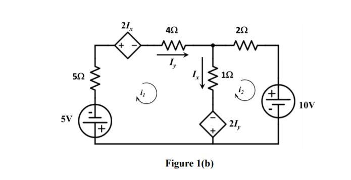 Solved (b) As Shown In Figure Q1(b), Calculate The Current | Chegg.com