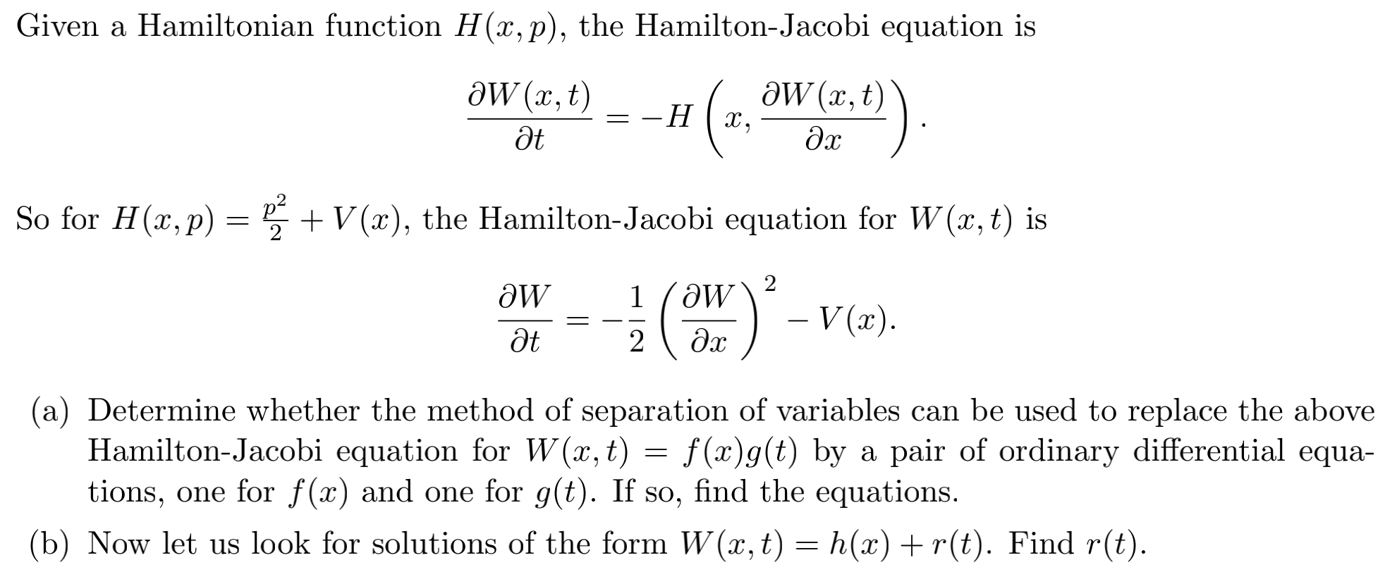 Given A Hamiltonian Function H X P The Hamilton Chegg Com