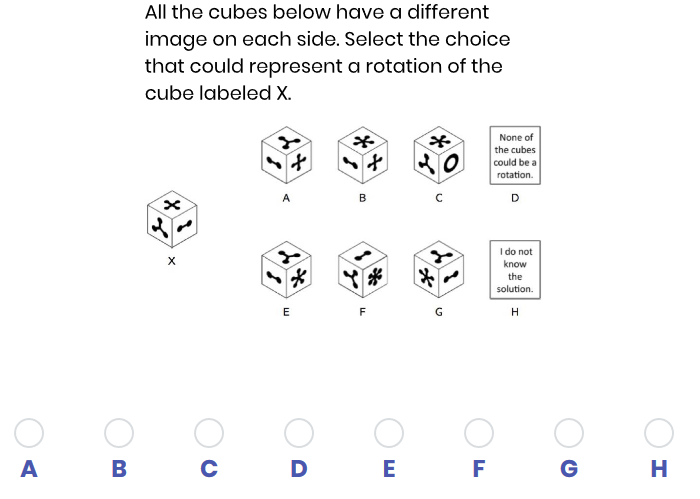Solved All the cubes below have a different image on each | Chegg.com