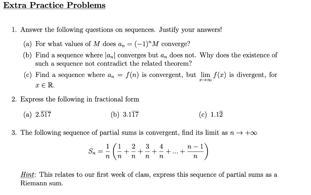 Solved Extra Practice Problems 1. Answer the following | Chegg.com