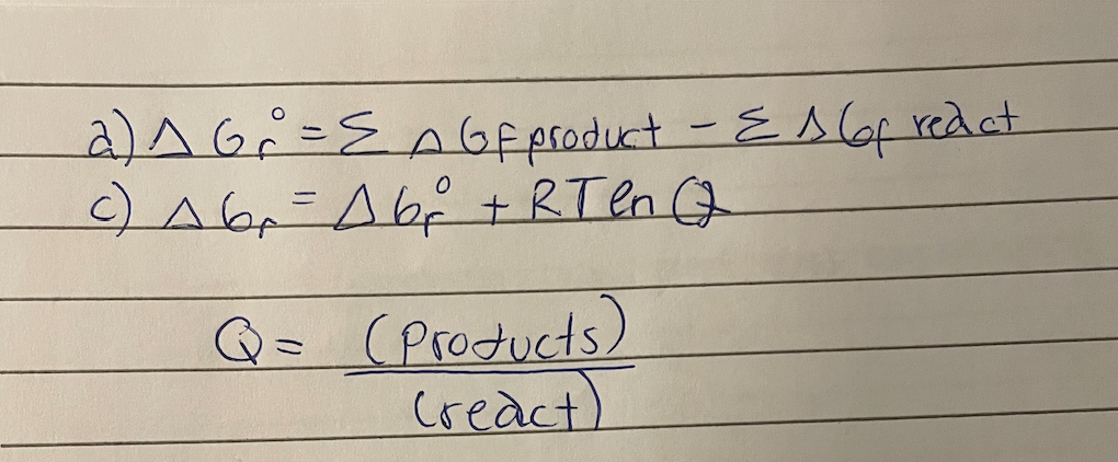 Solved (a) Calculate The Standard Free Energy Change, ΔG0r, | Chegg.com