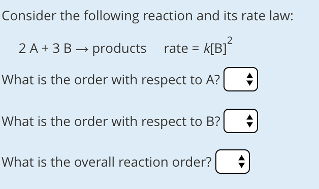 Solved Consider The Following Reaction And Its Rate Law: 2 | Chegg.com