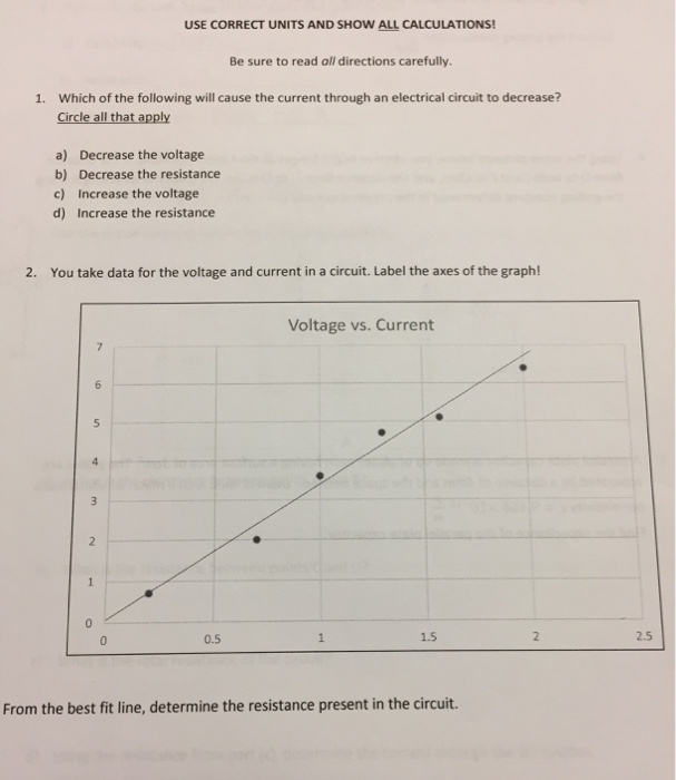 Solved Which of the following will cause the current through | Chegg.com