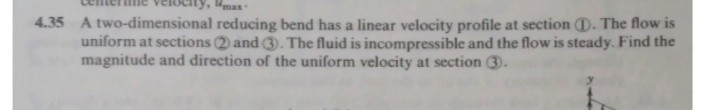 Solved 4.35 C vcrony, A two-dimensional reducing bend has a | Chegg.com