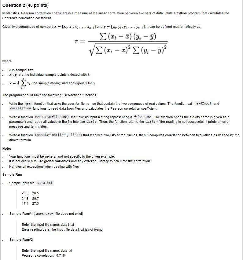 Solved i want you to write a code in python for this | Chegg.com