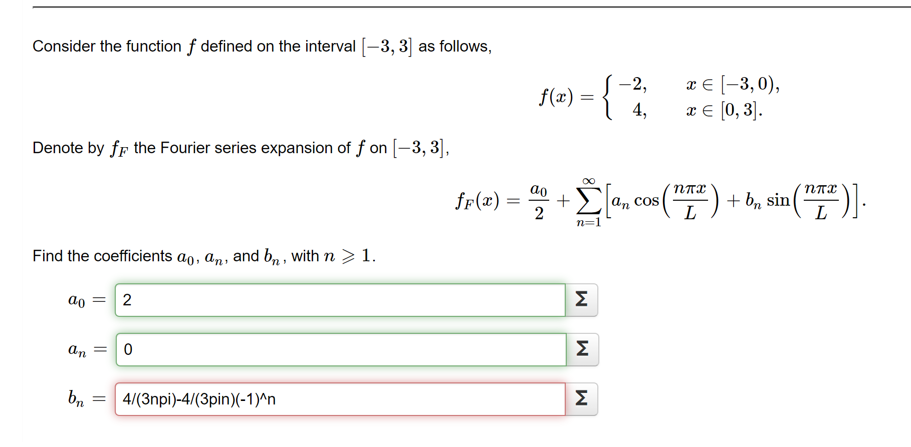 Solved Consider the function f defined on the interval (-3, | Chegg.com