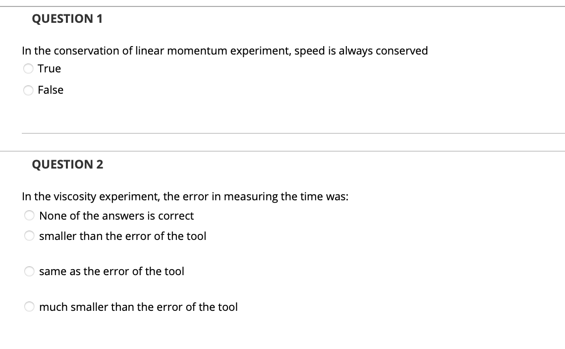 Solved In the conservation of linear momentum experiment,