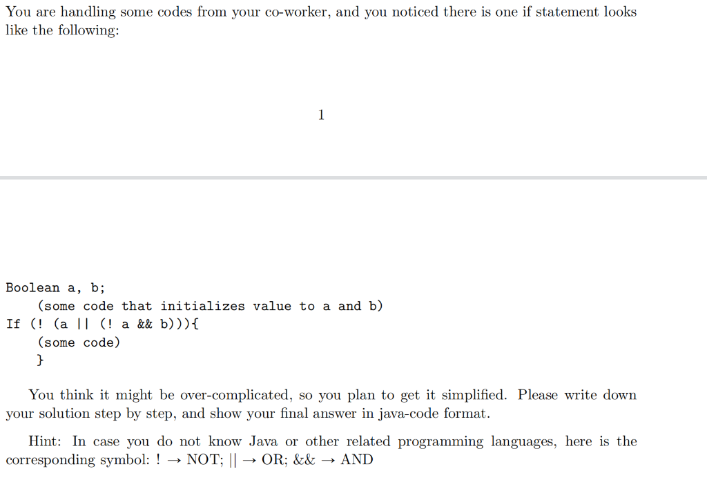 Solved You are handling some codes from your co-worker, and | Chegg.com