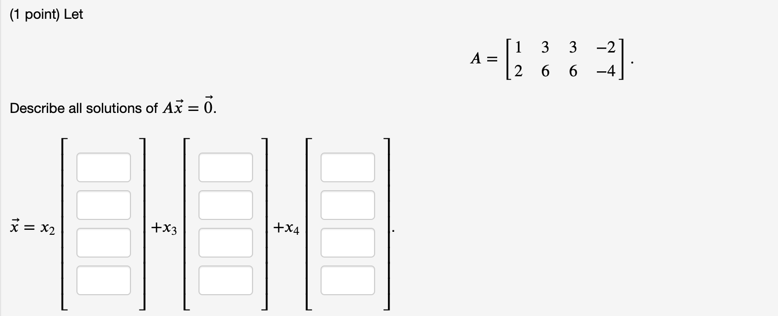 Solved HIIIIII PLEASE HELP ME WITH THESE MATRIX/VECTORS | Chegg.com