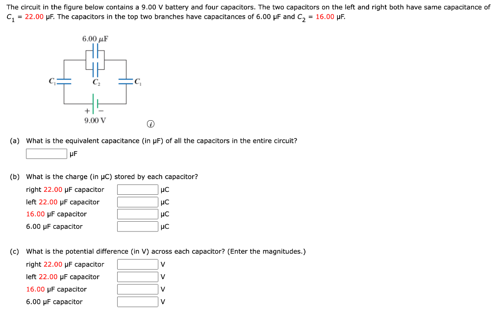 Solved The circuit in the figure below contains a 9.00 V | Chegg.com