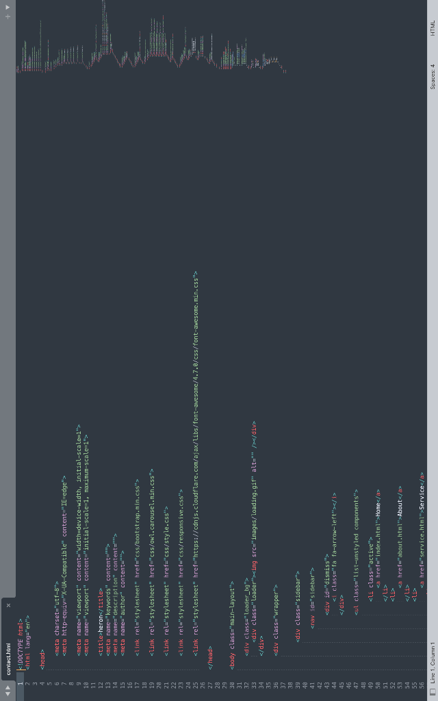 Solved Dlumn 1 Spaces: 4 HTMLcontagh.himi | Chegg.com