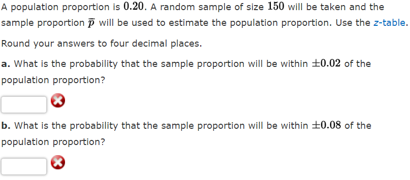 Solved A Population Proportion Is 0 20 A Random Sample Of Chegg Com   PhpGI7Sfc