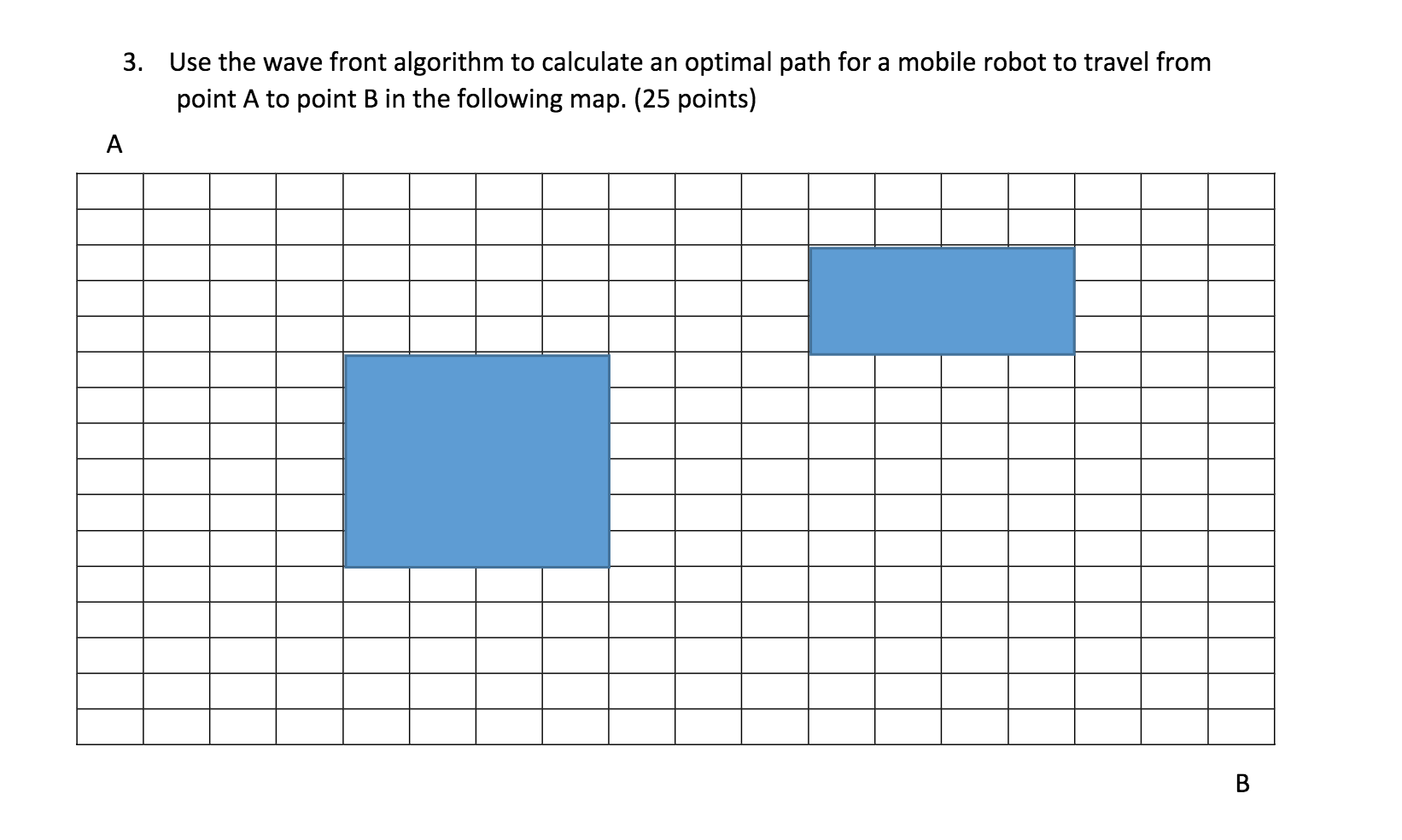 Solved 3. Use the wave front algorithm to calculate an | Chegg.com