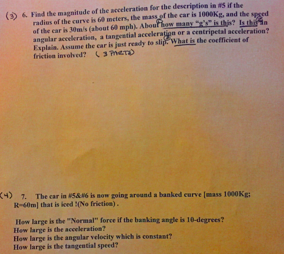Solved (3) 6, Find the magnitude of the acceleration for the | Chegg.com
