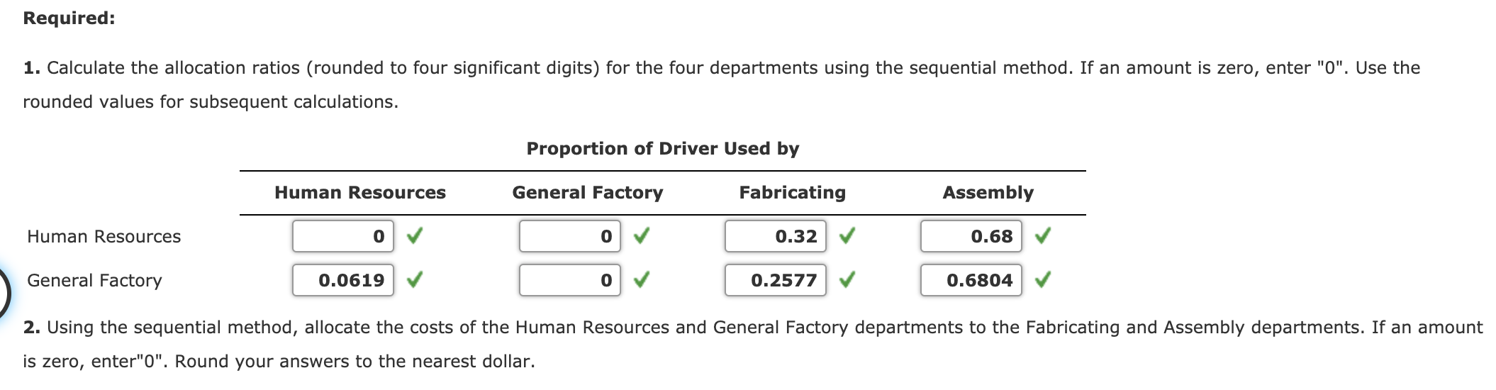 Solved Sequential (Step) Method of Support Department Cost | Chegg.com