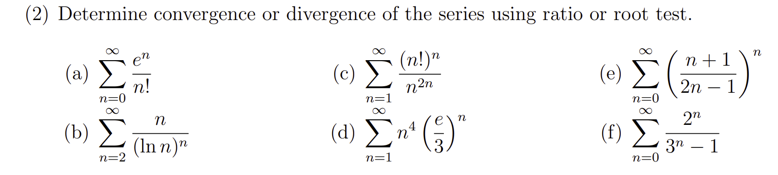 Solved For Each Of The Following, Determine Whether The | Chegg.com