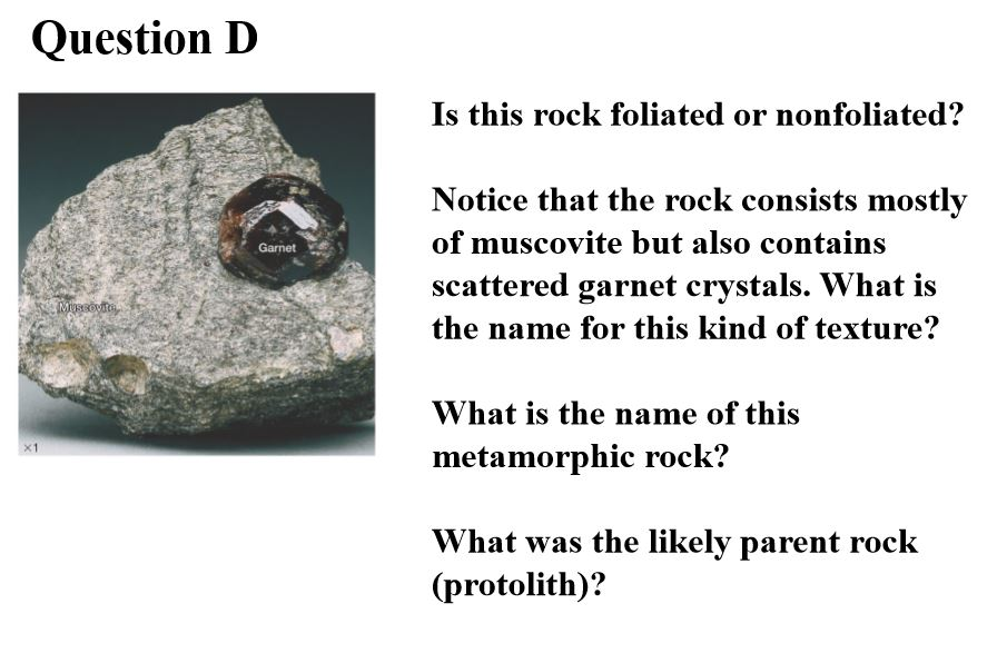 Solved I know that it is foliated and the parent rock is