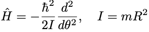 Solved The Hamilton operator for a particle on a ring of | Chegg.com