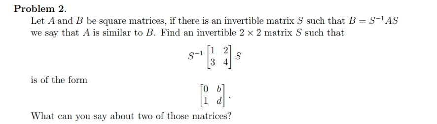 Solved Problem 2.Let A And B ﻿be Square Matrices, If There | Chegg.com