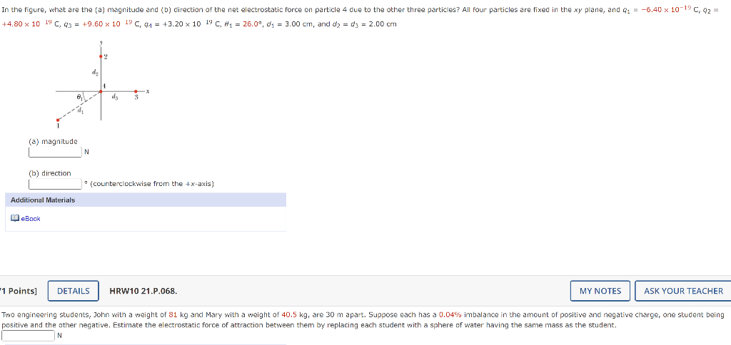 Solved In The Figure, What Are The (a) Magnitude And (b) | Chegg.com