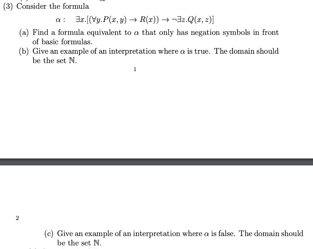 Solved Consider The Formula A X Y P X Y R X Chegg Com