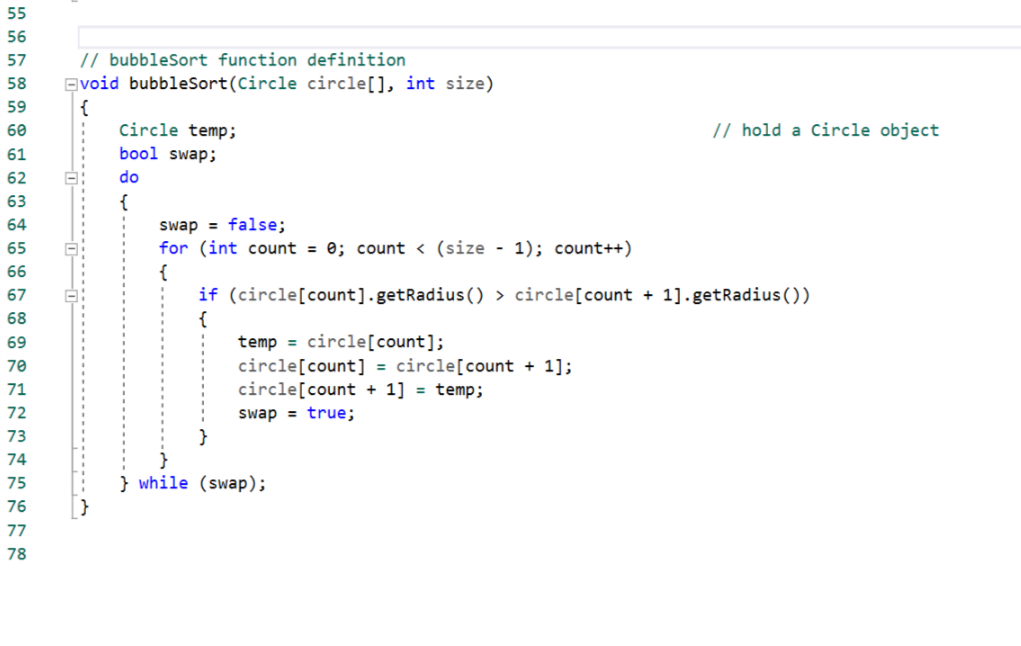 Solved I'm supposed to use bubble sort to arrange values | Chegg.com