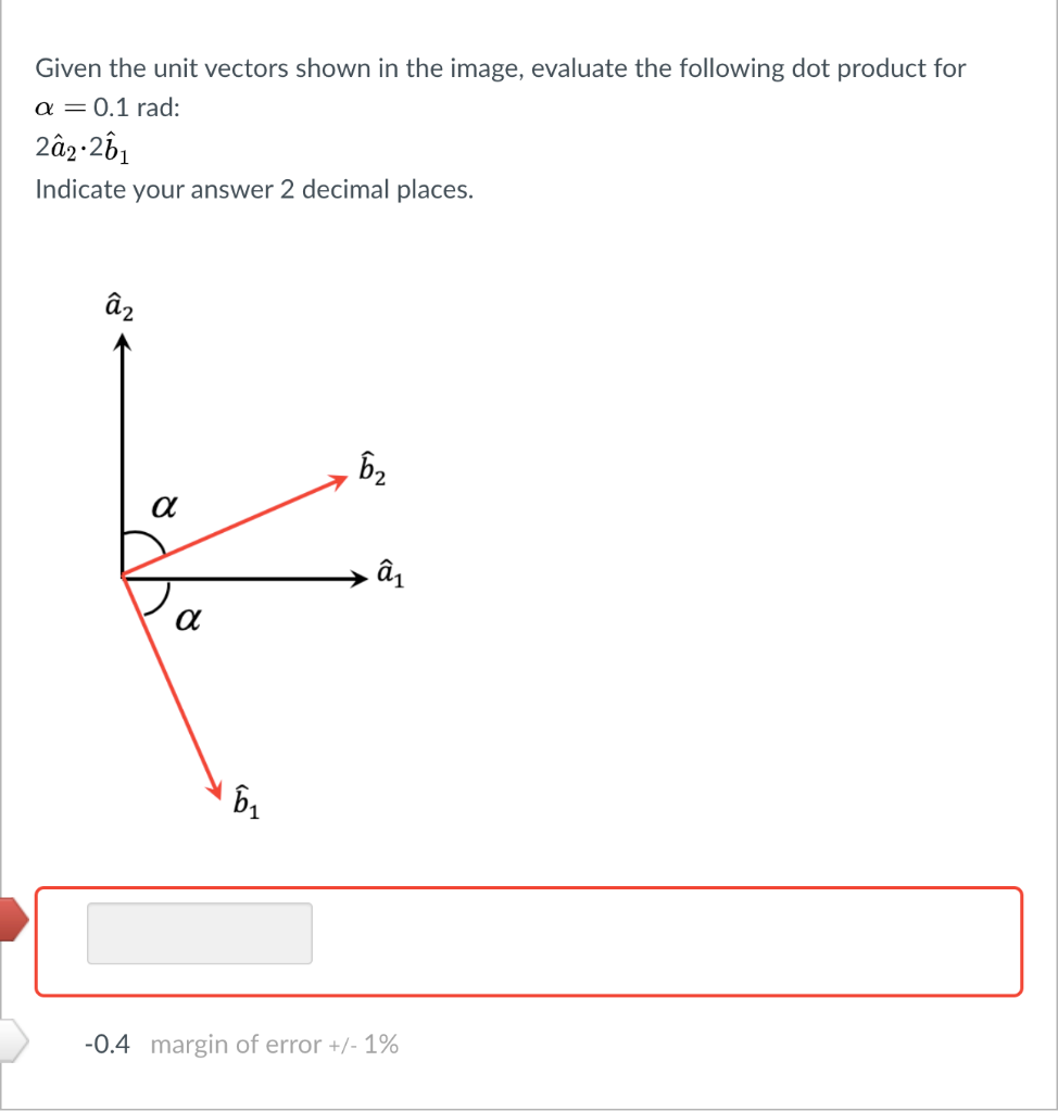 Solved Given the unit vectors shown in the image, evaluate | Chegg.com