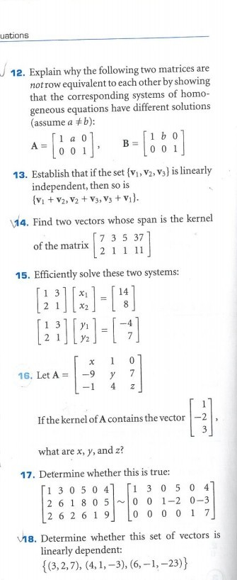 Solved uations B 001 12. Explain why the following two Chegg