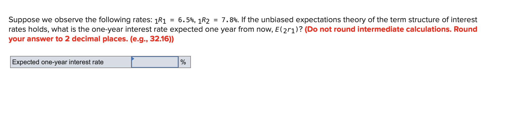 Solved Suppose we observe the following rates: 1R1 6.5%, 1R2 | Chegg.com