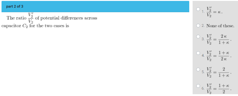 Solved C2_1+k C12 2 part 1 of 3 Consider the two cases shown | Chegg.com