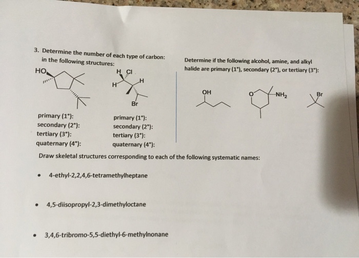 Solved Determine the number of each type of carbon: in the | Chegg.com