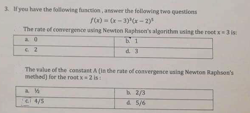 Solved 3. If You Have The Following Function, Answer The | Chegg.com